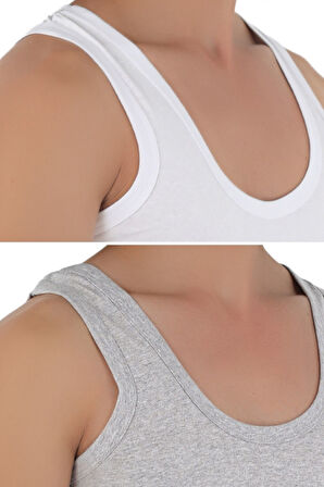 CENNETOĞLU 12 Adet Erkek Penye Atlet EKONOMİK PAKET 