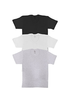 Erkek 3'lü Bisiklet Yaka Fanila Özel Ambalajlı Paketinde