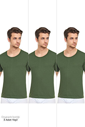 Erkek 3'lü Bisiklet Yaka Fanila Özel Ambalajlı Paketinde