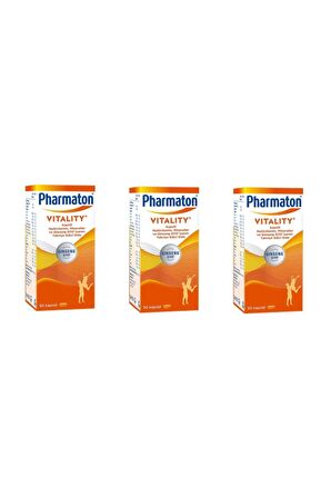 Pharmaton Vitality 30 Kapsül 3 Adet