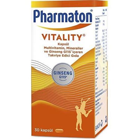 Pharmaton Vitality 30 Kapsül