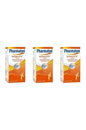 Pharmaton 30 Kapsül 3 Kutu Orijinal Ürün Den