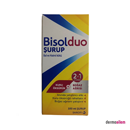 Bisolduo Bal Ve Hatmi Kökü Şurup 100 ml