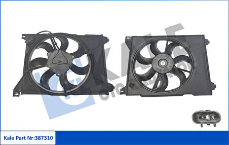 Hyundaı Fan Motoru Davlumbazlı Hyundaı Sonata IV 2.0/2.7 16v 2.7 V6 98<04 - Kia Magentis I 2.0 01<05 (12v) ( - Kale 387310