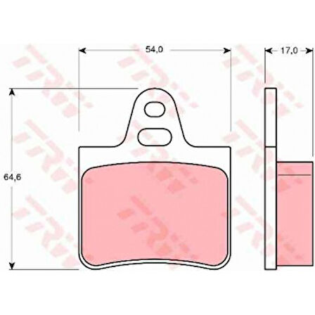Psa Arka Balata Citroen Bx 1,1 1,4 (cap:64,6x54x17)82>95 - Trw Gdb263