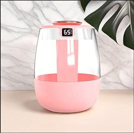 PEMBE BÜYÜK KAPASİTELİ 1.3 LT USB ULTRASONİK OFİS ODA VE ARABA HAVA NEMLENDİRİCİ BUHAR MAKİNESİ AROMA DİFİZÖRÜ ÇİFT PÜSKÜRTME