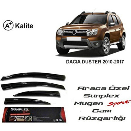 DACIA DUSTER 2010-2017 SUNPLEX 4LÜ CAM RÜZGARLIĞI