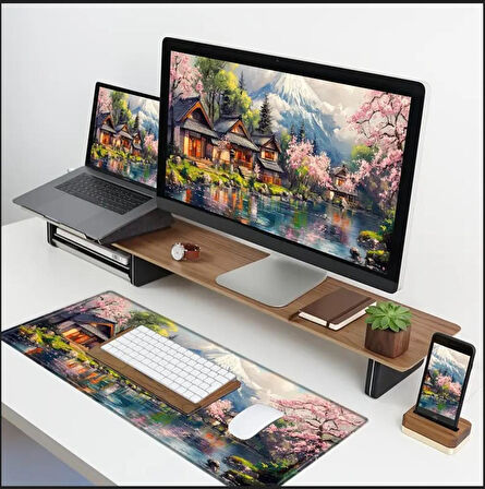 70X30 CM MANZARA TEMALI KAYDIRMAZ TABAN SPEED YÜZEY OYUNCU MOUSE PAD GAMİNG