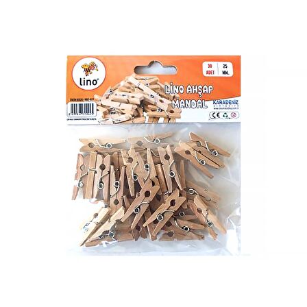 Lino Ahşap Mandal 25 mm RBZ 037