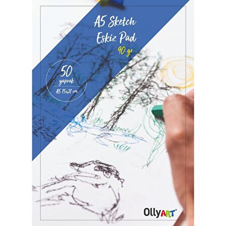 OLLYART ESKİZ BLOK A5 50 YAPRAK 90 GR.