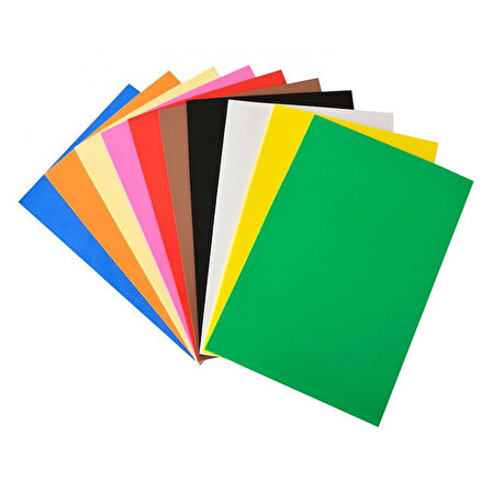 Lino Eva 35x50cm Yapışkanlı 2mm Karışık 10 Renk