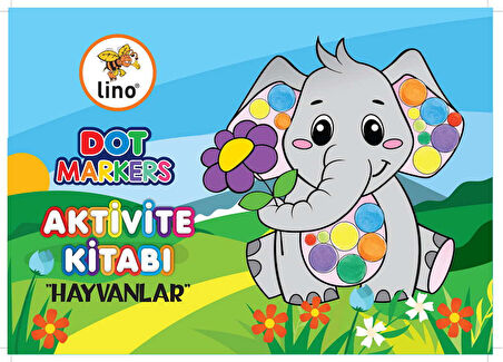 LİNO BOYAMA KİTABI DOT MARKERS HAYVANLAR LN-702 1  