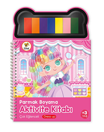 LİNO AKTİVİTE KİTABI PARMAK BOYAMA DRESS UP LP-602 1  