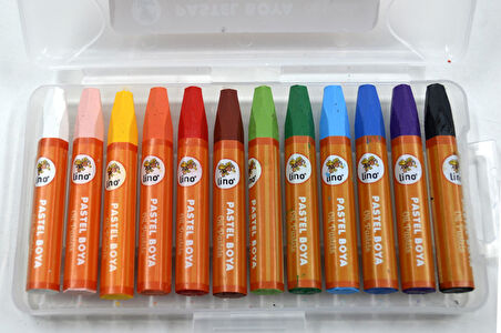 Lino Pastel Boya 12 Renk Plastik Kutulu LN_112