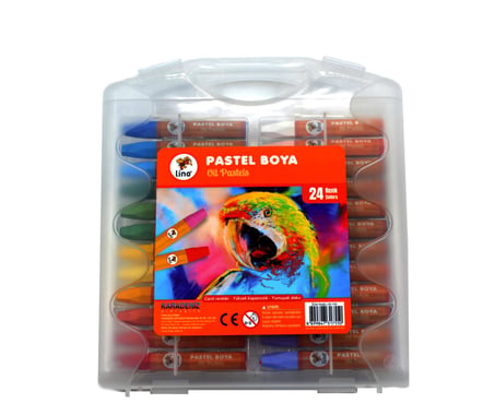 Lino Pastel Boya 24 Renk Plastik Kutulu LN_124
