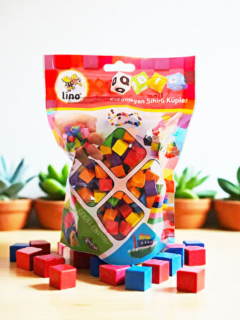 LİNO QBİC KURUMAYAN SİHİRLİ KÜPLER KİLİTLİ PAKET 20 GR - 6 RENK