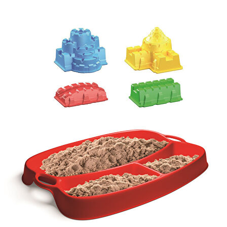 Lino Kinetik Kum Seti - Kalem Temalı (350gr Kum + Tepsi + 4 Kalıp)