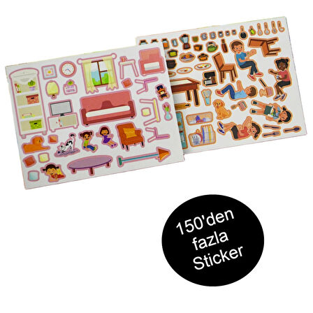 Lino Tekrar Kullanılabilen Sticker Pad Günlük Hayat (LS-602)