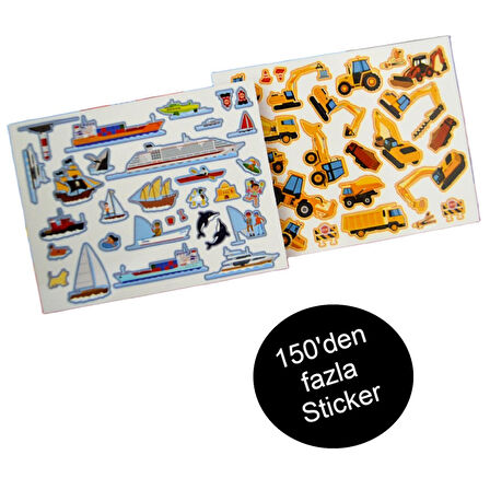 Lino Tekrar Kullanılabilen Sticker Pad Taşıtlar (LS-603)