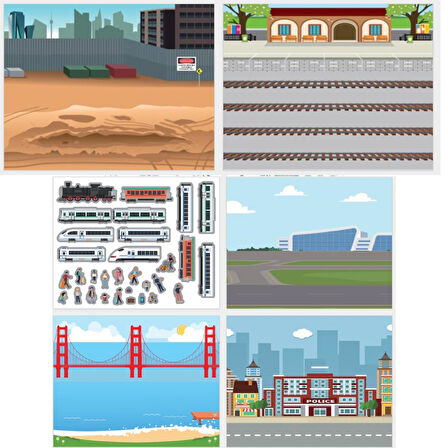 Lino Tekrar Kullanılabilen Sticker Pad Taşıtlar (LS-603)