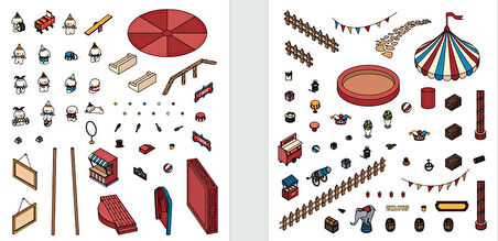 Lino 3D Sticker Set Cricus