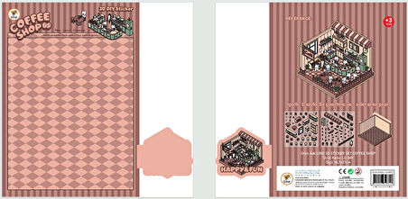 Lino 3D Sticker Set Coffee Shop