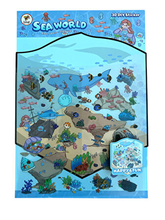 Lino 3D Sticker Set Sea World