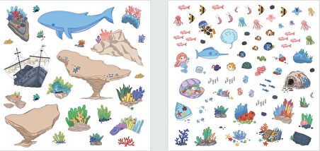 Lino 3D Sticker Set Sea World