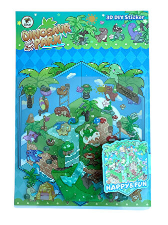 Lino 3D Sticker Set Dinasour Park