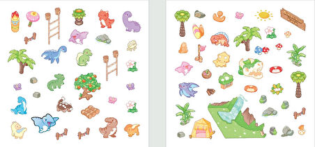 Lino 3D Sticker Set Dinasour Park