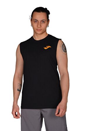 Joma Sprint - Siyah Pamuklu Kolsuz Erkek Tshirt - 4231114