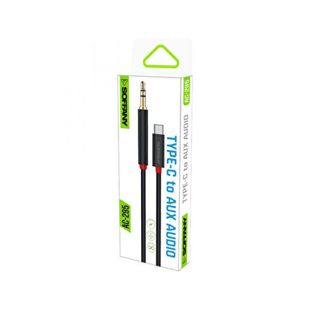 3.5 mm Jack AUX to Type-C Ses Kablosu Siyah