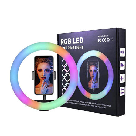 36 inç RGB LED Soft Ring Light + Stand