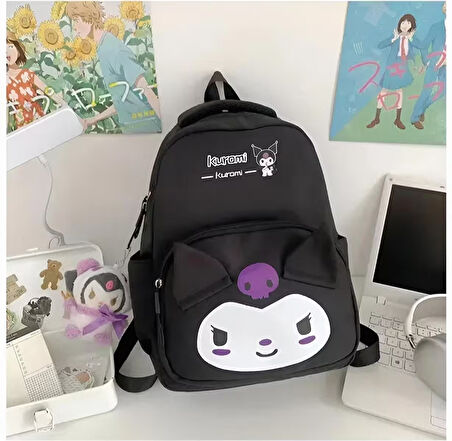 Sanrio Kuromi Cinnamoroll My Melody Hello Kitty Peluş Ayıcıklı Okul Çantası