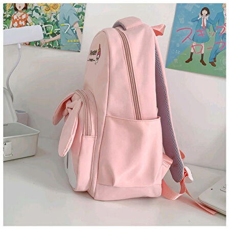 Sanrio Kuromi Cinnamoroll My Melody Hello Kitty Peluş Ayıcıklı Okul Çantası