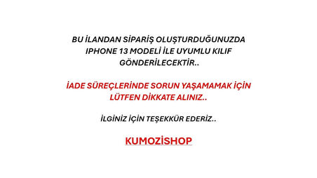 Iphone 13 Uyumlu Darbeye Dayanıklı Sararmaz Şeffaf Kılıf