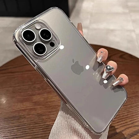 Iphone 16 PRO Uyumlu Darbeye Dayanıklı Sararmaz Şeffaf Kılıf