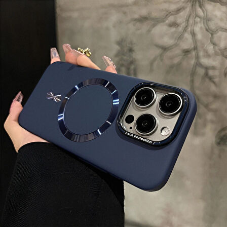 Iphone 16 ProMax Uyumlu Lens Koruma Hediyeli Mat MagSafe Özellikli Kılıf