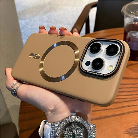 Iphone 15 Plus Uyumlu Lens Koruma Hediyeli Mat MagSafe Özellikli Kılıf