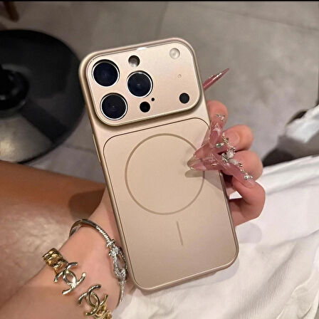  iPhone 15 ProMax Uyumlu MagSafe Özellikli 17 Görünümlü Kamera Korumalı ''AG Glass'' Premium Kılıf