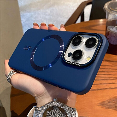 Iphone 15 Uyumlu Lens Koruma Hediyeli Mat MagSafe Özellikli Kılıf