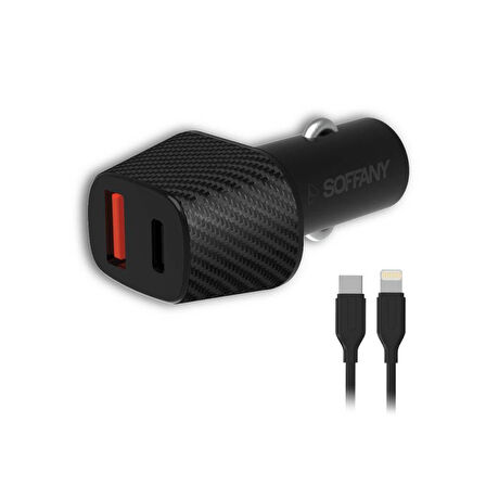 38W USB-Lightning Araç Şarj & Data Kablosu