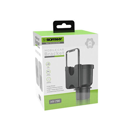 360°  Araç Telefon ve Bardak Tutucu