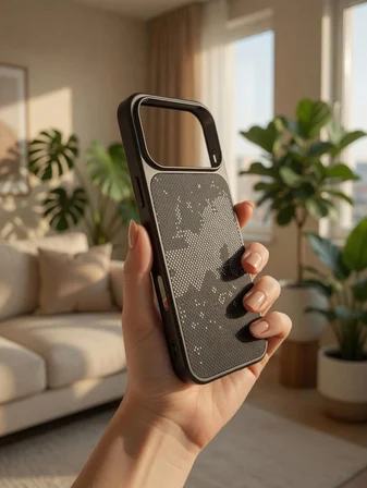 iPhone 17 PROMAX Uyumlu Karbon Fiber Desenli Darbeye Dayanıklı Kılıf