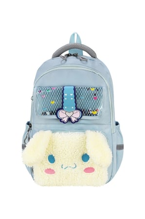 Cinnamoroll Peluş Dizanylı Ultra Lüx Okul Çantası Termal Beslenme ve Kalemlik