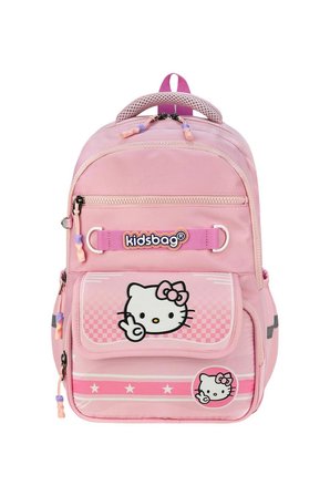 Hello Kitty Baskılı Ortopedik Su Geçirmez Ultra Lüx Okul Çantası Termal Beslenme ve Kalemlik