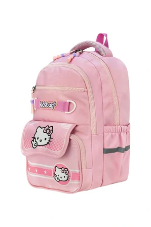 Hello Kitty Baskılı Ortopedik Su Geçirmez Ultra Lüx Okul Çantası Termal Beslenme ve Kalemlik