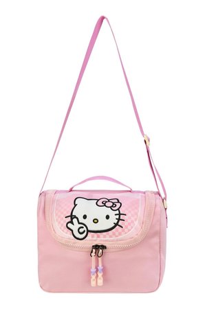 Hello Kitty Baskılı Ortopedik Su Geçirmez Ultra Lüx Okul Çantası Termal Beslenme ve Kalemlik