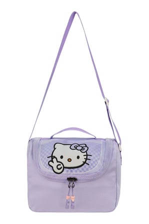 Hello Kitty Baskılı Ortopedik Su Geçirmez Ultra Lüx Okul Çantası Termal Beslenme ve Kalemlik