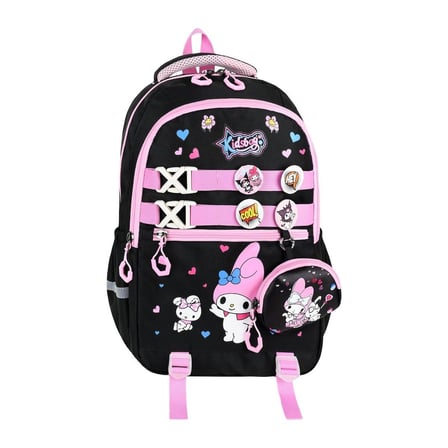 My Melody Baskılı Aksesuarlı Ortopedik Su Geçirmez Ultra Lüx Okul Çantası Termal Beslenme ve Kalemlik
